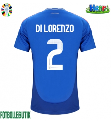 Italien Giovanni Di Lorenzo #2 Hemmatröja EM 2024 Kortärmad